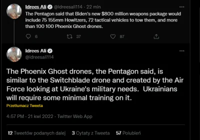mel0nik - Ukraińcy mają dostać drony zaprojektowane specjalnie pod ich potrzeby. 
#u...