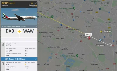 Velsey - Kolejne podejrzenie bomby na pokładzie. Tym razem Emirates, nr lotu EK177. P...