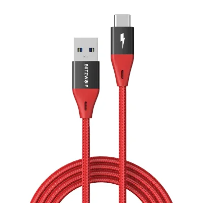 polu7 - 5pcs BlitzWolf BW-TC22 3A QC3.0 USB-C to USB 3.0 Cable 0.9m w cenie 14.99$ (6...