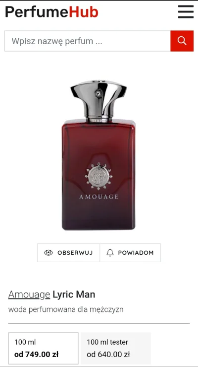 liquid84 - #perfumy 

Jest ktoś chętny na przyjemniaczka od amouage 
Lyric Man 
https...