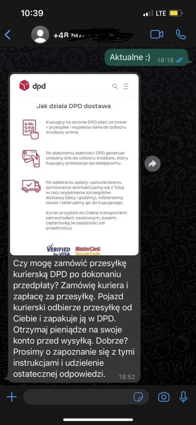 Dirk22 - Wydaje mi się, że to jakiś scam. Jak wy myślicie?

#olx #kurier