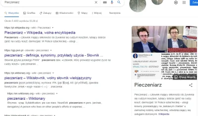 tombeczka - Hasło "pieczeniarz" w Google zilustrowane jest fotografiami Samuela Perei...