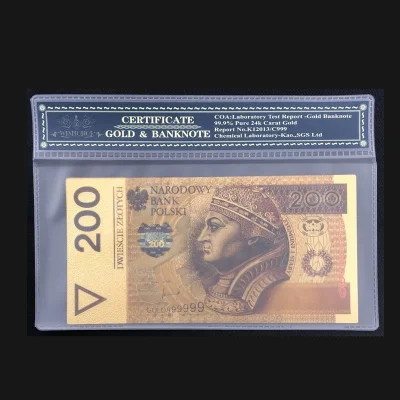 Gieekaa - Na Aliexpres można kupić złote banknoty. Z certyfikatami. xD
