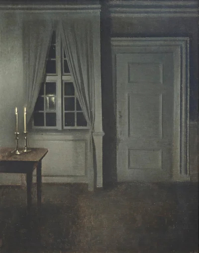 Hoverion - Vilhelm Hammershøi 1864-1916
Interior with Two Candles, 1904, olej na płó...