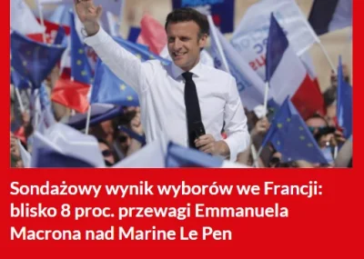 olrajt - Arytmetyka wyborcza PAP. Różnica między 57,6% a 42,4% to 8%.
#francja #wybo...
