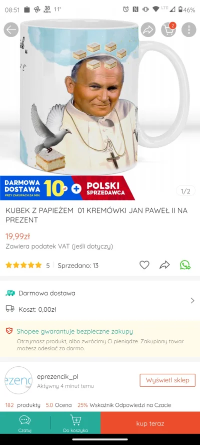 slawomirus - Który to śmieszek? ( ͡° ͜ʖ ͡°)

#cenzopapa #shopee #heheszki