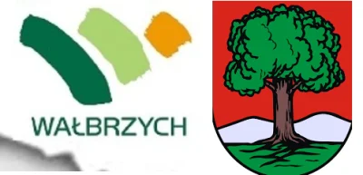 Iamthe_liquor - @rales: @tellet: @PomidorovaLova: Wałbrzych logo vs herb: