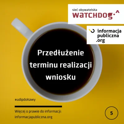 WatchdogPolska - W ostatnim wykopowym odcinku #udipdokawy pisaliśmy, że wysłanie wnio...