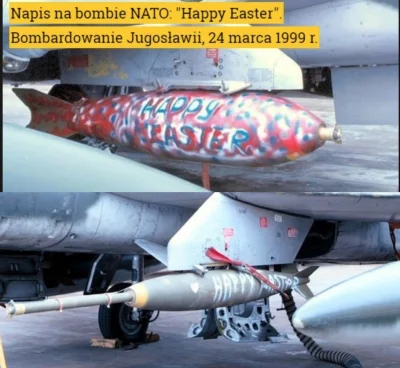 Herushingu - przynajmniej na zrzucanych bombach nie malowali napisów "happy easter" l...
