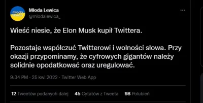 Cosipi - Wycie lewactwa po dzisiejszym przejęciu twittera to jest #!$%@? coś pięknego...