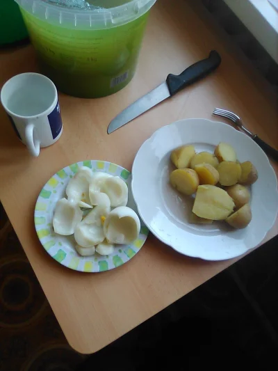 anonymous_derp - Dzisiejsze śniadanie: Odgrzewane ziemniaki, gotowane białka jaj gęsi...