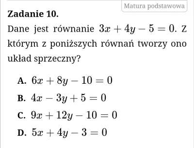 massejferguson - #matematyka
Może ktoś wyjaśnić czemu odpowiedz c jest prawidłowa? P...