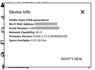 Cyfranek - Firmware 5.14.3 dla (nowszych) czytników Kindle ugruntowuje niestety wprow...