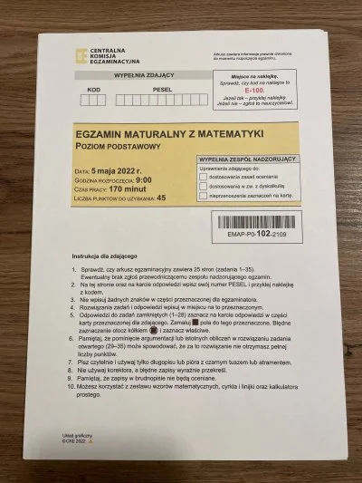 Klimbert - Mam arkusze egzaminacyjne z matematyki - jakby co piszcie na priv. Nie mam...