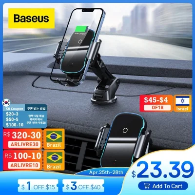 duxrm - Wysyłka z magazynu: PL
Baseus 15W Wireless Charger Car Mount
Cena z VAT: 23...