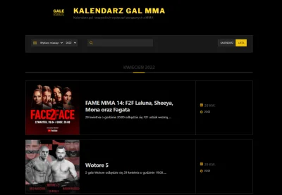 razor172 - Przypominam, że strona z kalendarzem gal MMA i wydarzeniami ze świata MMA ...