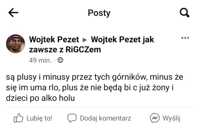 LuzikSebastian - #gornictwo
#idiota
#fb 
Możecie to zgłaszać? Co za kretyn