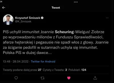 Cukrzyk2000 - Sejm uchylił immunitet posłance Joannie Scheuring-Wielgus za powieszeni...