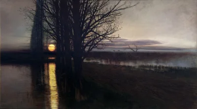 Lifelike - Wschód księżyca; Stanisław Masłowski
olej na płótnie, 1884 r., 124 x 220 ...