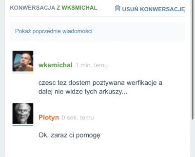 Plotyn - Użytkownik @wksmichal z podobnym problemem. Co się dzisiaj dzieje w dziale w...