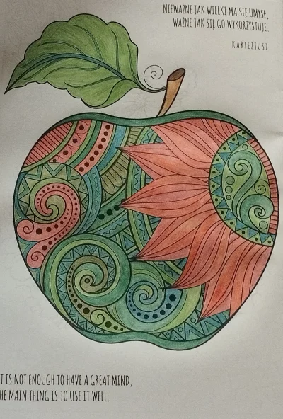 Sandrinia - Dzisiaj pokolorowałam jabłuszko.
#kolorowankisandrinii #kolorowanki #obr...