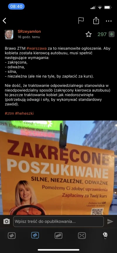 Zjadlem_Babcie - Niesamowite jak tym się zesral bo zobaczył plakat z babą w autobusie...