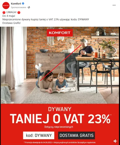 marsmarchmars - W nowej reklamie @Komfort_pl typek obczaja tyłek swojej sexy milf żon...
