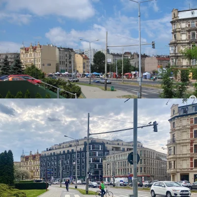 O.....r - Wrocław, ulica Bolesława Drobnera w 2007 roku oraz obecnie

Źródło (╭☞σ ͜...