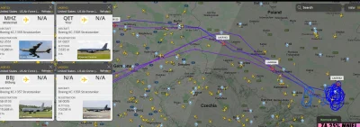 pan-audytor - Tłoczno dzisiaj nad Polską. Tankowiec za tankowcem. #flightradar24 #fli...