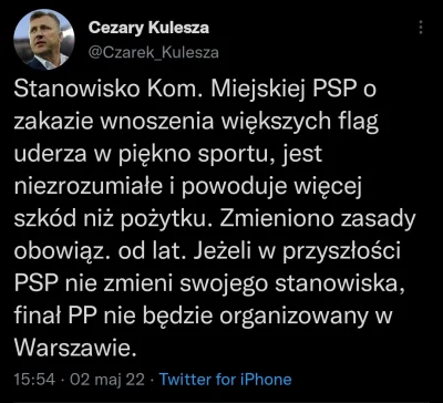 krucafiks - Fajny tweet, tylko o jakieś 5 dni za późno. 

#mecz #pucharpolski #pilkan...