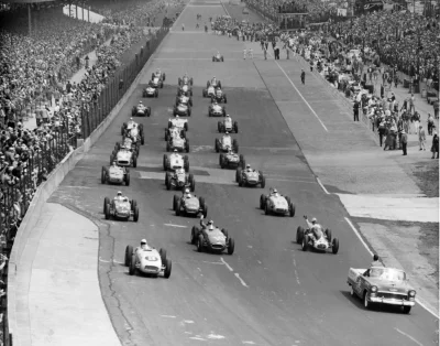 Rzeszowiak2 - Indy 500 1955. 6-ty raz w kalendarzu F1, choć kierowcy z Europy pojawil...