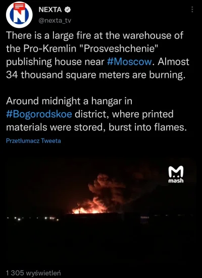 Kempes - #ukraina #rosja #wojna

I następny pożar...