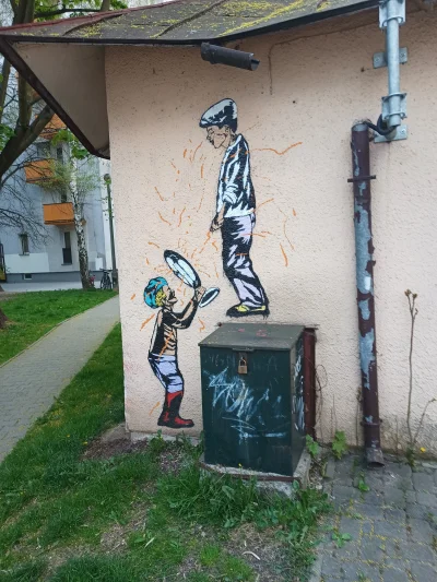 luxkms78 - Taki "mural" wczoraj odkryłem...

#mural #krakow