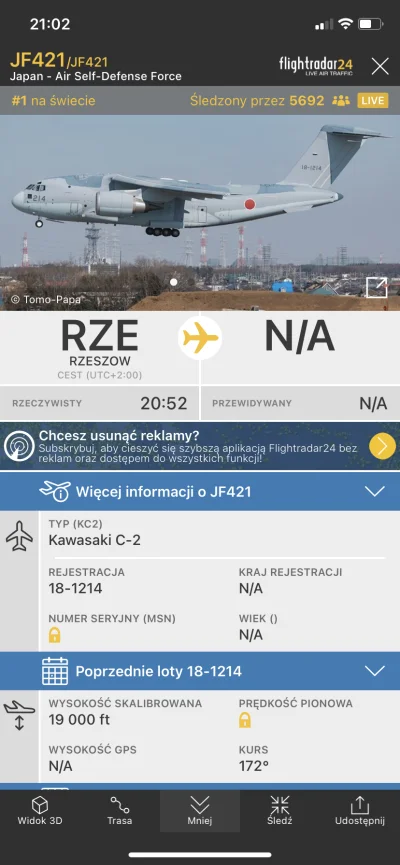 Dominik99987 - Co ten japoński samolot robi w Polsce? Dostawa broni na Ukrainę? 
#fl...