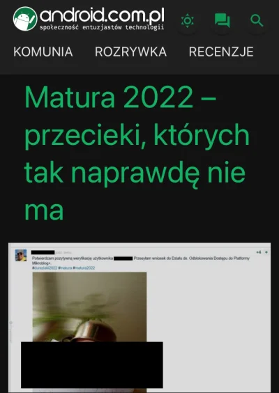 Fajnisek4522 - Fajny artykuł XD

https://android.com.pl/news/480933-matura-2022-przec...