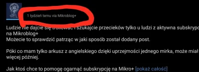 w__w - Pamietajcie ze kazdy uzytkownik piszacy o "Mikroblog+", u ktorego przy poscie ...