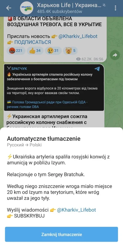 Bit3ls - #ukraina coś z rana, z Telegrama