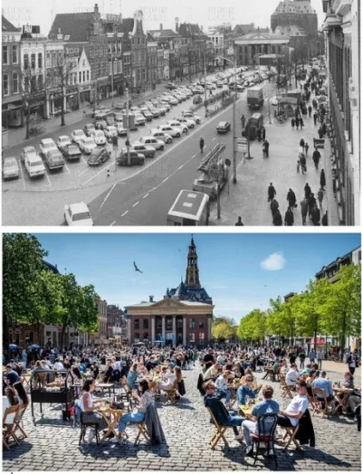 starnak - Groningen, Holandia i walka z samochodami (1960 vs 2021) #holandia #motoryz...