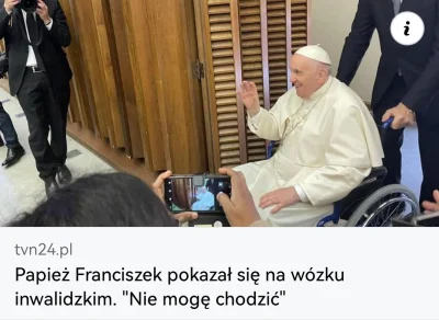 Pepe_Roni - Pan papież się popsuł przez to pieprzenie głupot!
#kościół #ukraina #woj...