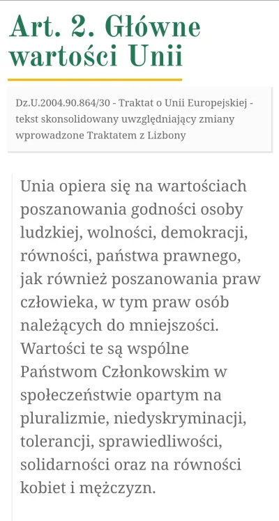 EvilToy - @amarillos: Polska przekazała kwestie państwa prawa podpisując traktat o fu...