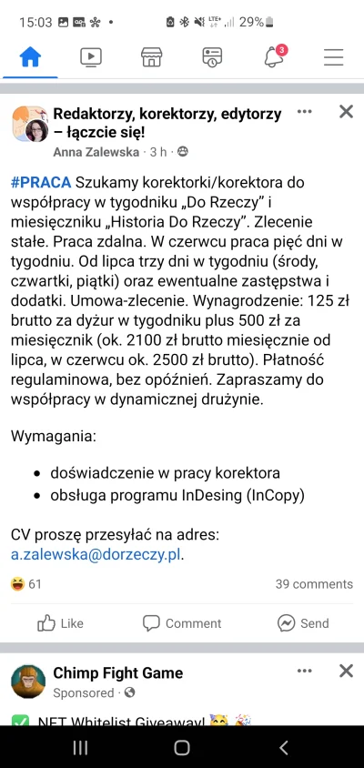 tler - Moze ktos szuka pracy w redakcji? Albo zastanawia sie jakie sa stawki?
#copyw...