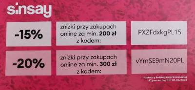 kwiateusz - Jakby ktoś chciał to do 30.06 kod -15% (mwz 200) i -20% (mwz 300) do #sin...