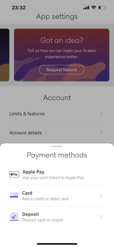 boeing_boeing - Działa wam Apple Pay w aplikacji Kraken? Niby jest taka opcja ale jak...