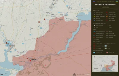 JanLaguna - Sytuacja pod Chersoniem (pkt 1), źródło: https://twitter.com/Militaryland...