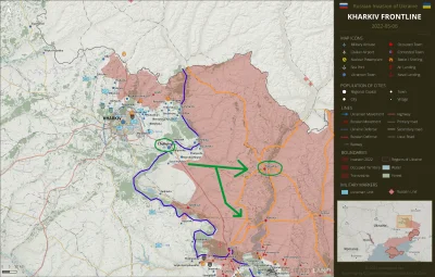 JanLaguna - Sytuacja pod Charkowem (pkt 9), źródło: https://twitter.com/Militarylandn...