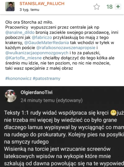 G.....a - @STANISLAW_PALUCH czemu tak szybko skończyło się wyjaśnianie Storcha? Czyżb...