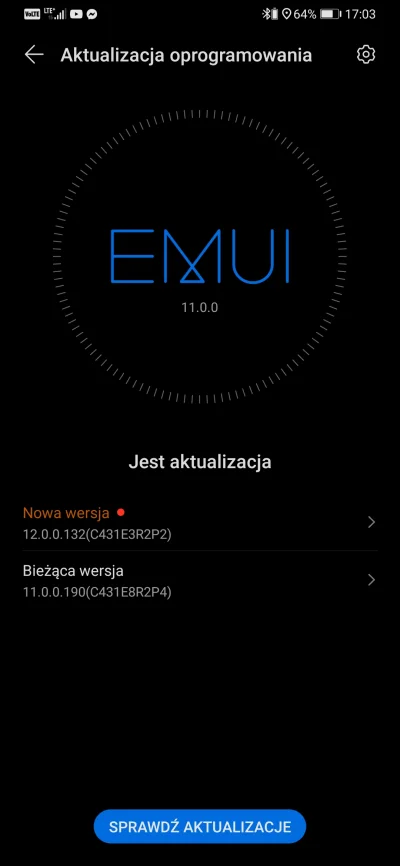 Dominiko_ - Właśnie dostałem aktualizację do emui 12 na P30 Pro (przez aplikację my H...