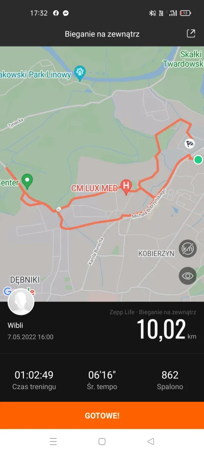 KredaFreda - Eeee no dzisiaj luxus. Tempo #!$%@? ale pierwsze 10 km od co najmniej 2 ...