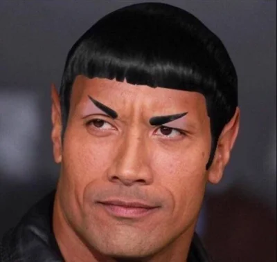 Jogi4 - Dwayne 'the Spock' Johnson 
#heheszki #humorobrazkowy #startrek #therock