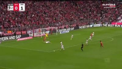 Minieri - Mavropanos (samobój) / Gnabry, Bayern - Stuttgart 1:1
#golgif #mecz #bayer...